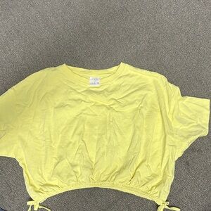 Zara Yellow Crop Top